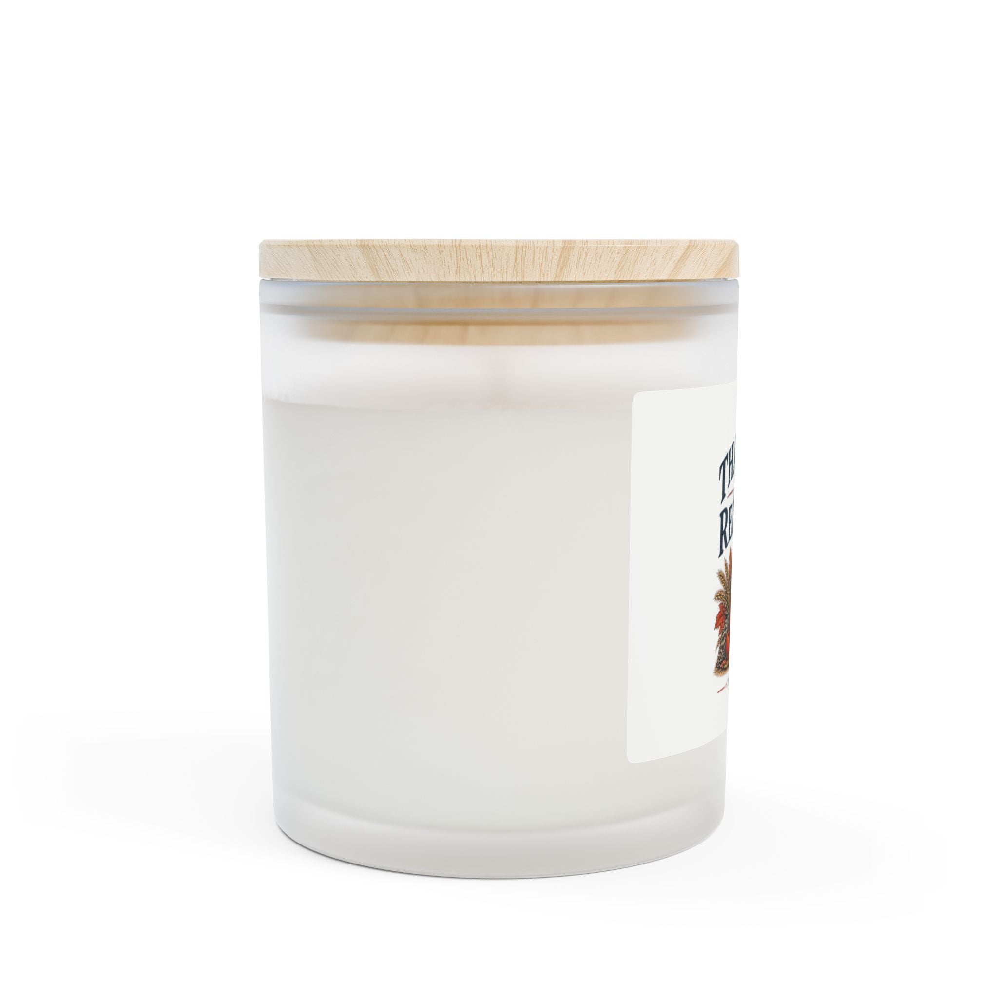 Made in USA Thankful Frosted Glass Candle, 11oz