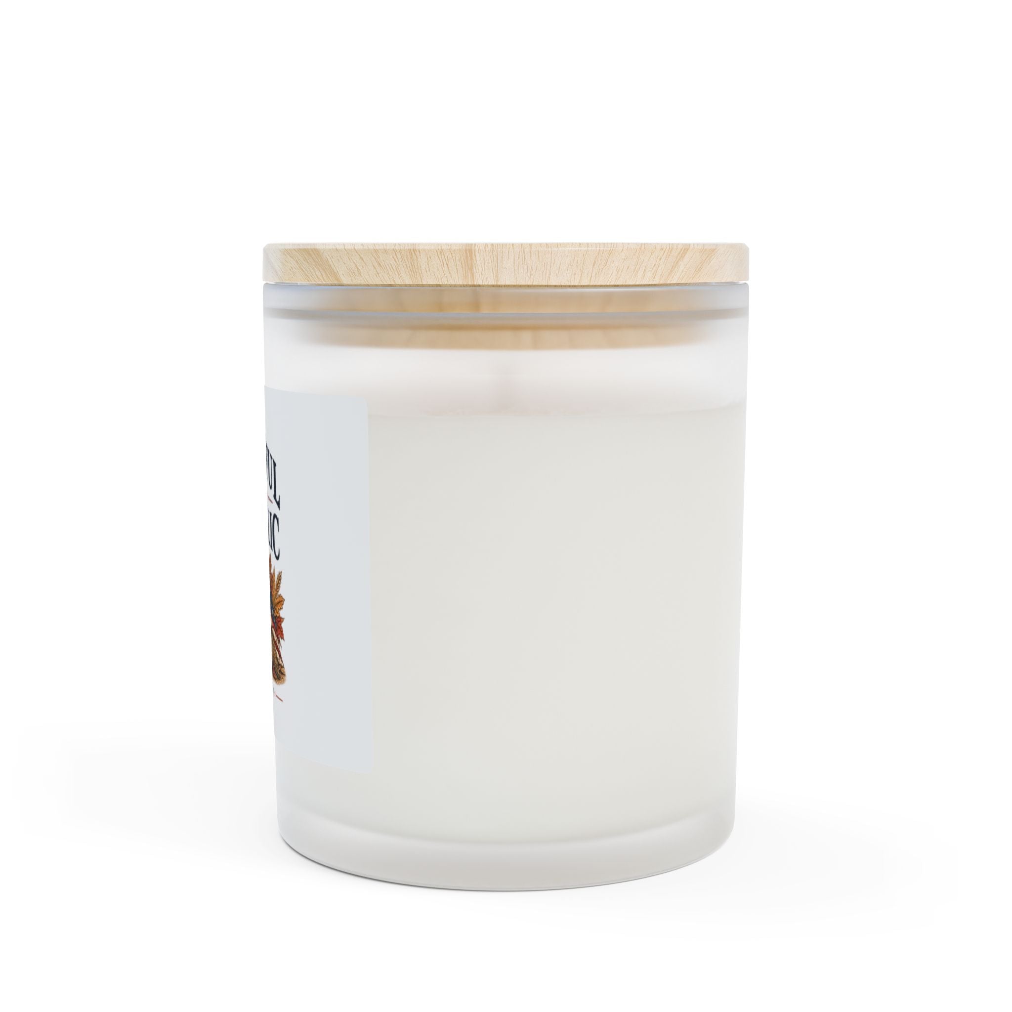 Made in USA Thankful Frosted Glass Candle, 11oz