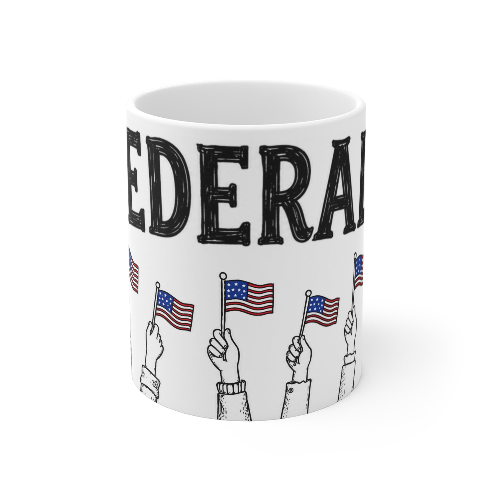 The Federalist "Raise The Flag" Doodle Mug