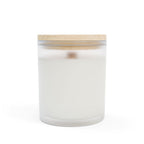 Made in USA Thankful Frosted Glass Candle, 11oz