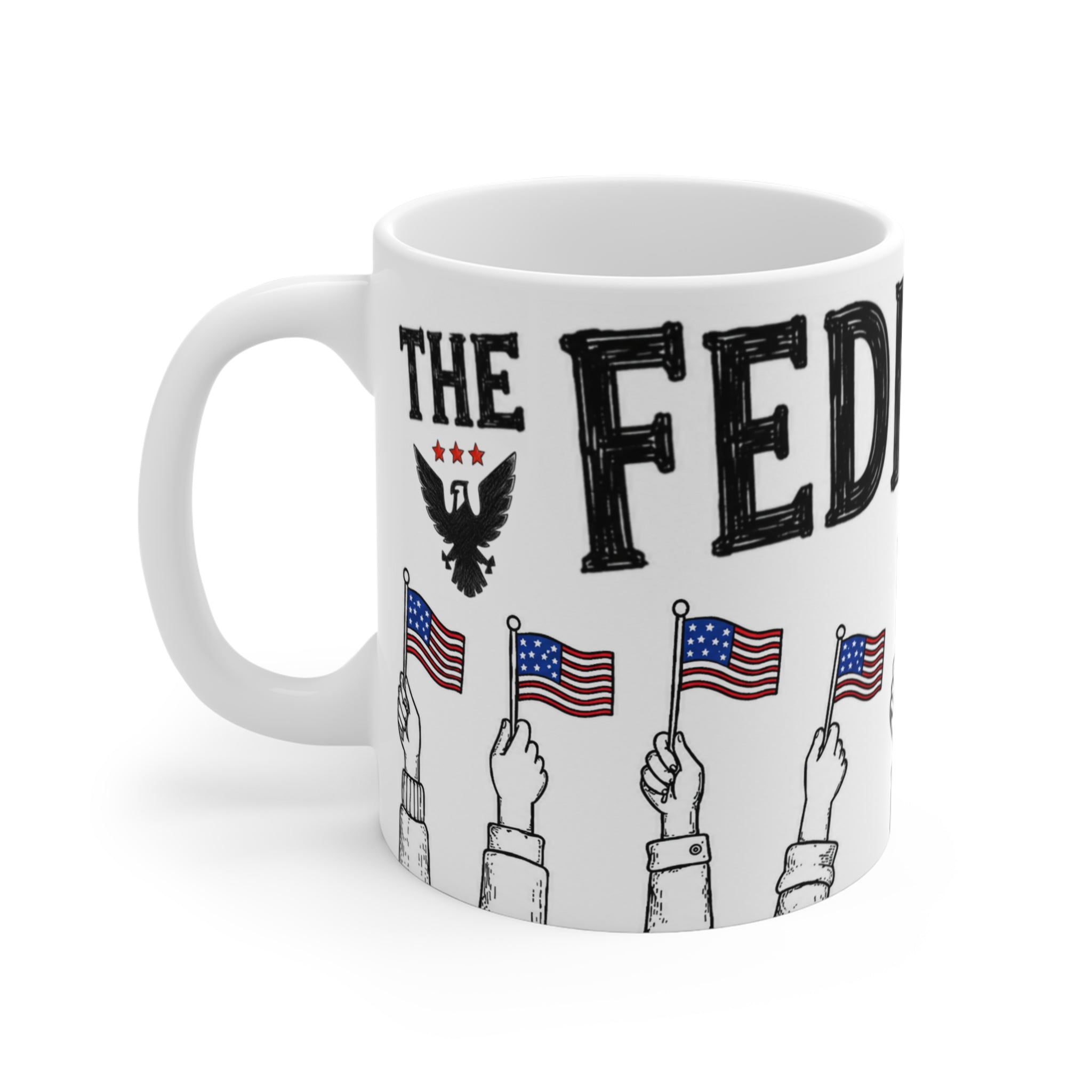 The Federalist "Raise The Flag" Doodle Mug